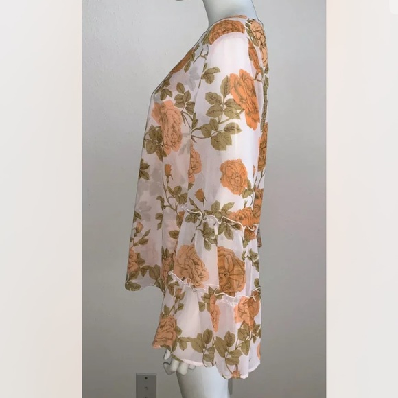 Show Me Your MuMu Free People *Nicolette* floral boho top XS - Picture 5 of 7